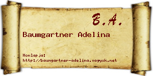 Baumgartner Adelina névjegykártya